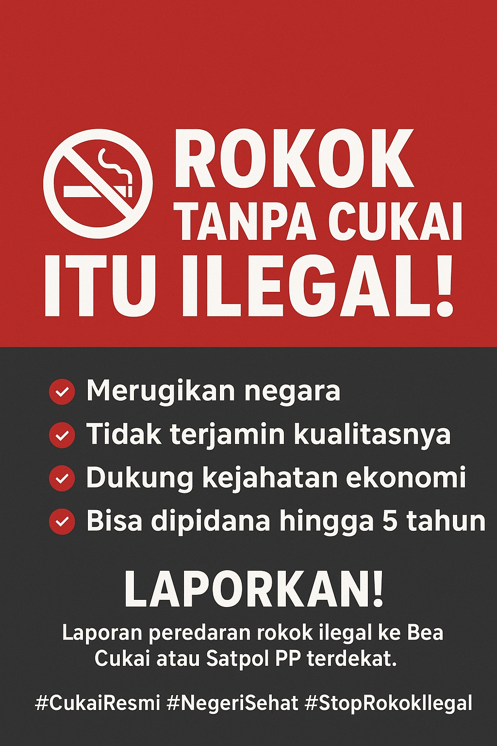Larangan Rokok Tanpa Cukai